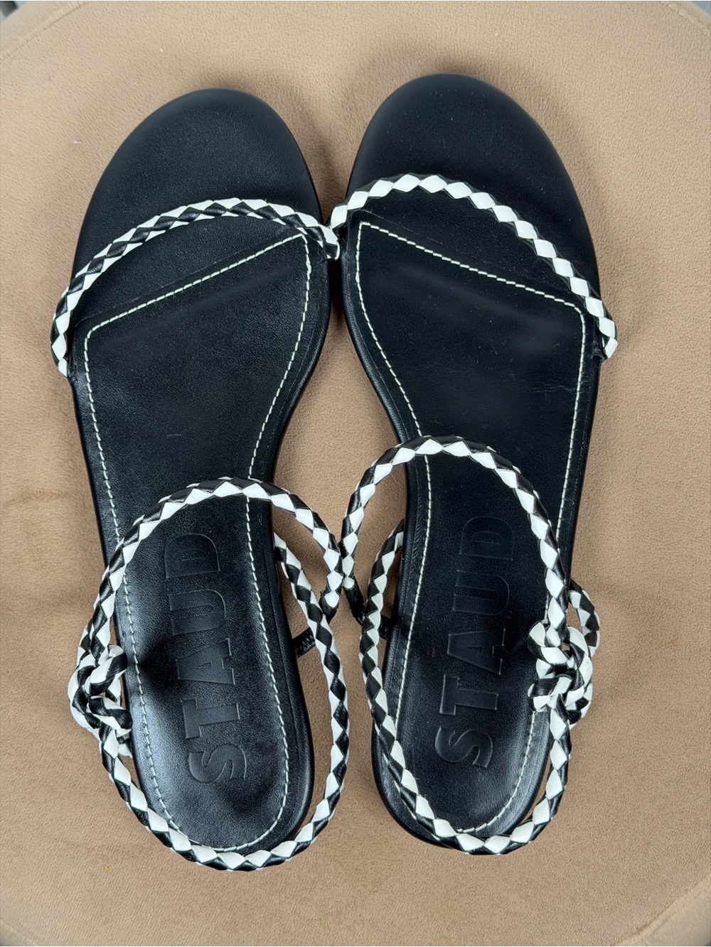 STAUD women's laurel sandal in black 39 - Picture 4 of 7